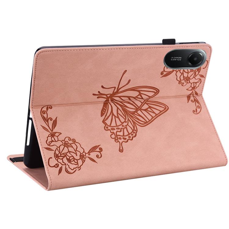 For Redmi Pad 2 / Redmi Pad SE 11 2025 Butterfly Flower Embossed Leather Tablet Case