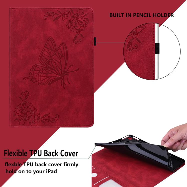 For Xiaomi Redmi K Pad 8.8 inch Butterfly Flower Embossed Leather Tablet Case