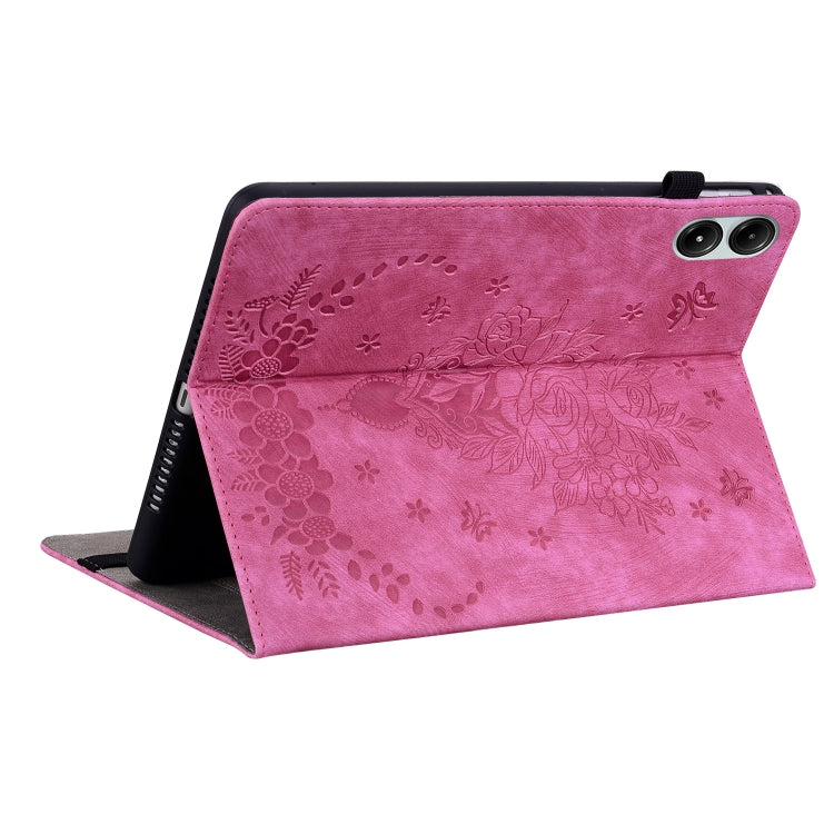 For Xiaomi Redmi Pad Pro 12.1 Butterfly Rose Embossed Leather Tablet Case
