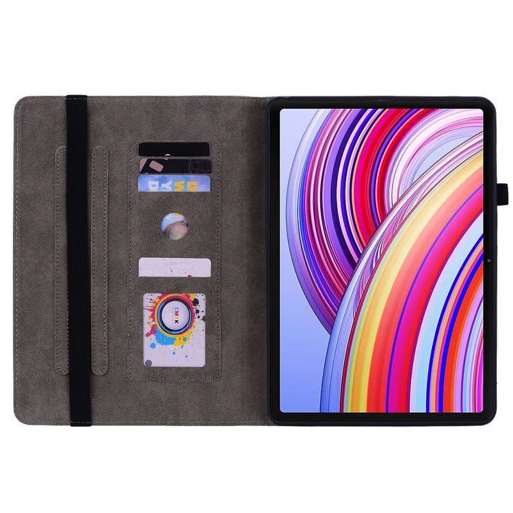 For Xiaomi Redmi Pad Pro 12.1 Butterfly Rose Embossed Leather Tablet Case