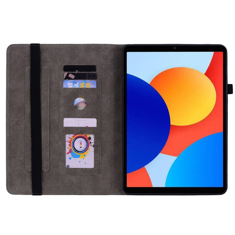 For Xiaomi Redmi Pad SE 8.7 Butterfly Rose Embossed Leather Tablet Case