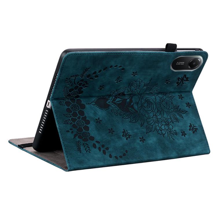 For Redmi Pad 2 / Redmi Pad SE 11 2025 Butterfly Rose Embossed Leather Tablet Case