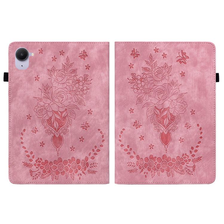 For Xiaomi Redmi K Pad 8.8 inch Butterfly Rose Embossed Leather Tablet Case