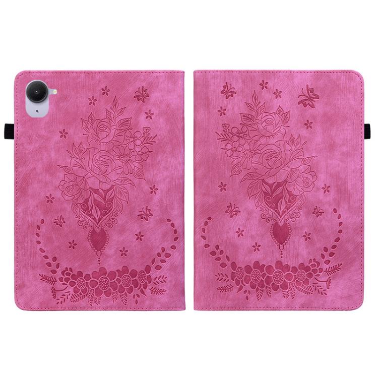 For Xiaomi Redmi K Pad 8.8 inch Butterfly Rose Embossed Leather Tablet Case