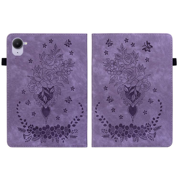 For Xiaomi Redmi K Pad 8.8 inch Butterfly Rose Embossed Leather Tablet Case