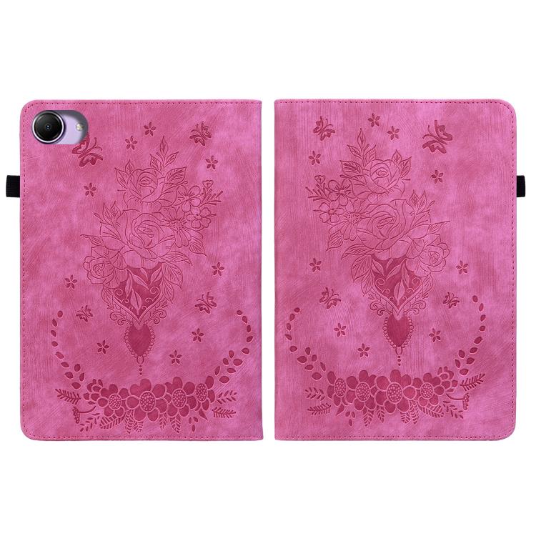 For Redmi K Pad 2 8.8 inch 2026 Butterfly Rose Embossed Leather Tablet Case