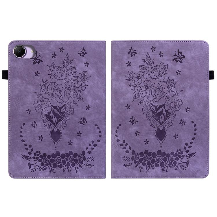 For Redmi K Pad 2 8.8 inch 2026 Butterfly Rose Embossed Leather Tablet Case