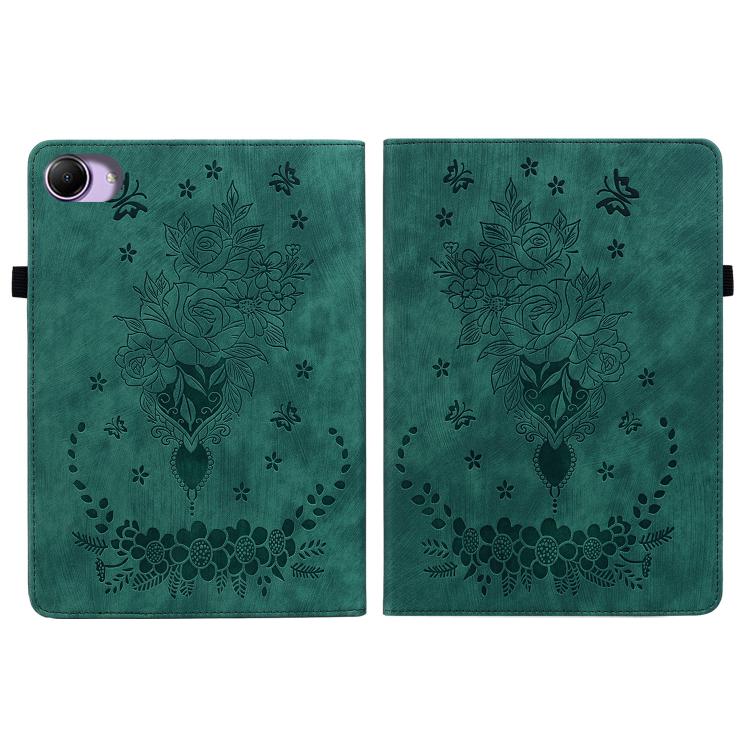 For Redmi K Pad 2 8.8 inch 2026 Butterfly Rose Embossed Leather Tablet Case