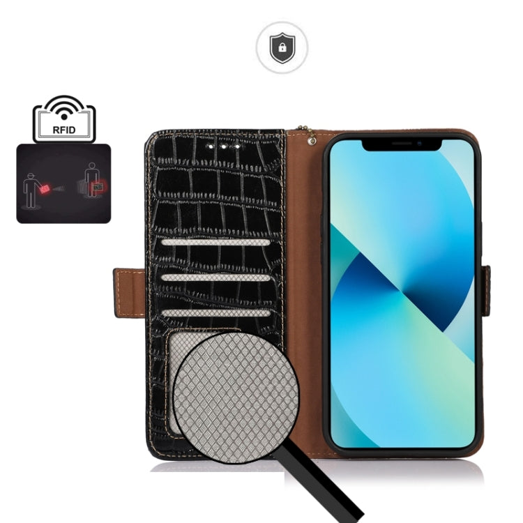 For Sony Xperia 1 VI Crocodile Top Layer Cowhide Leather Phone Case
