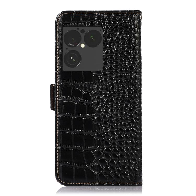 For Sony Xperia 1 VIII Crocodile Top Layer Cowhide Leather Phone Case
