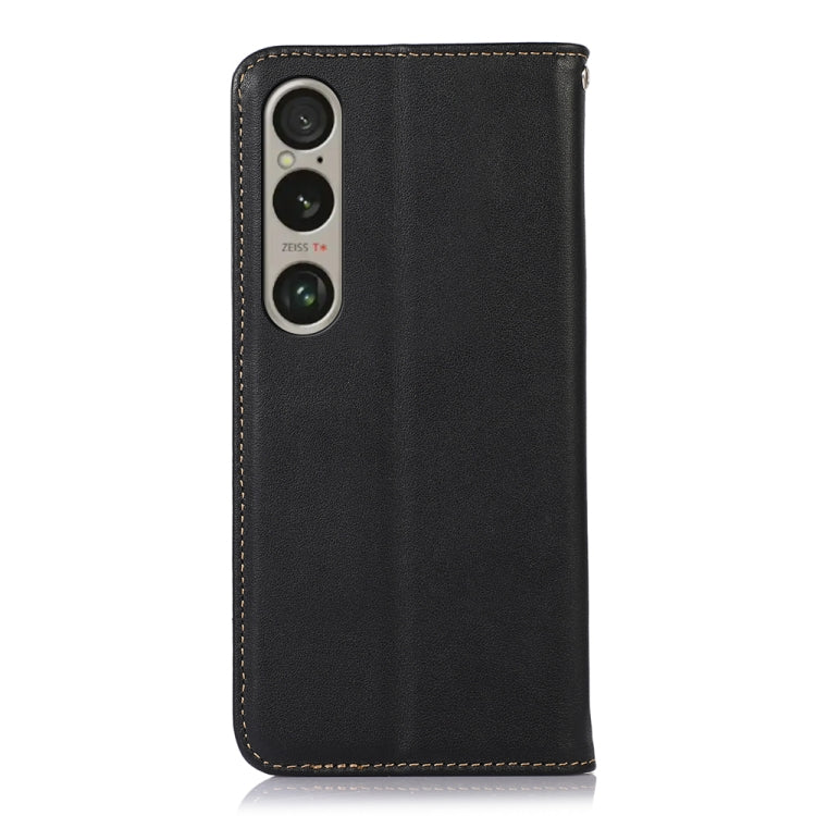 For Sony Xperia 1 VI KHAZNEH Nappa Top Layer Cowhide Leather Phone Case
