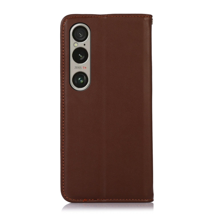 For Sony Xperia 1 VI KHAZNEH Nappa Top Layer Cowhide Leather Phone Case