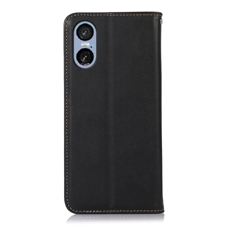 For Sony Xperia 5 VI KHAZNEH Nappa Top Layer Cowhide Leather Phone Case