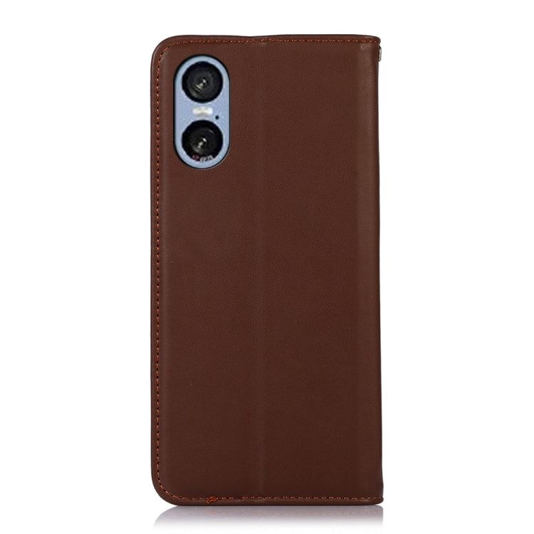 For Sony Xperia 5 VI KHAZNEH Nappa Top Layer Cowhide Leather Phone Case