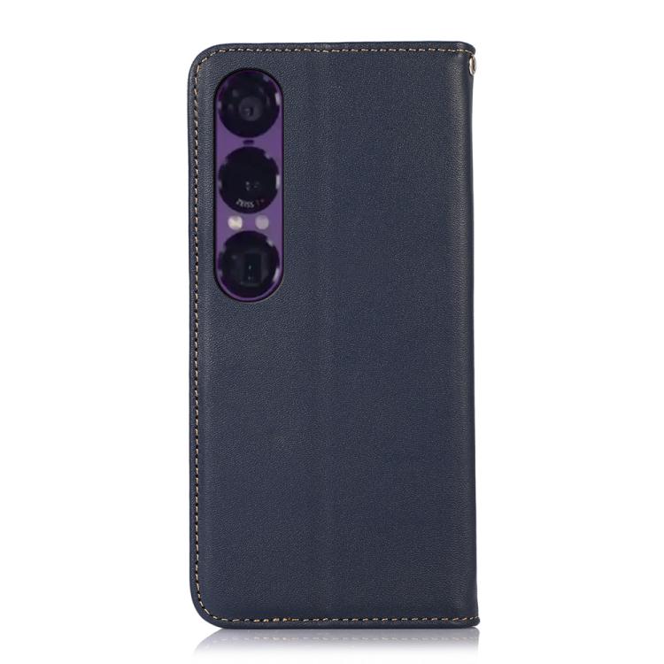 For Sony Xperia 1 VII KHAZNEH Nappa Top Layer Cowhide Leather Phone Case