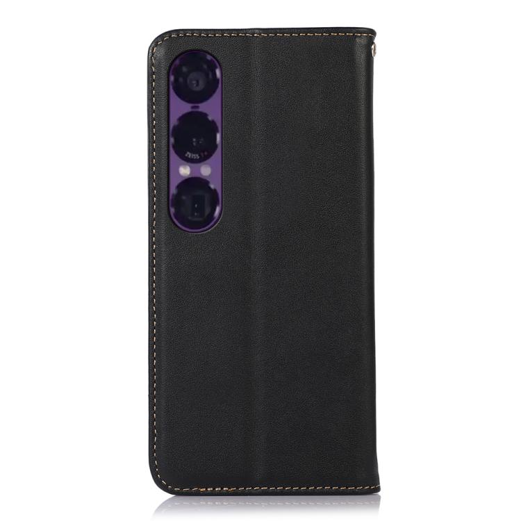 For Sony Xperia 1 VII KHAZNEH Nappa Top Layer Cowhide Leather Phone Case
