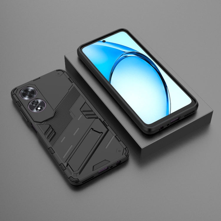 For OPPO A60 4G Global Punk Armor 2 in 1 PC + TPU Phone Case with Holder