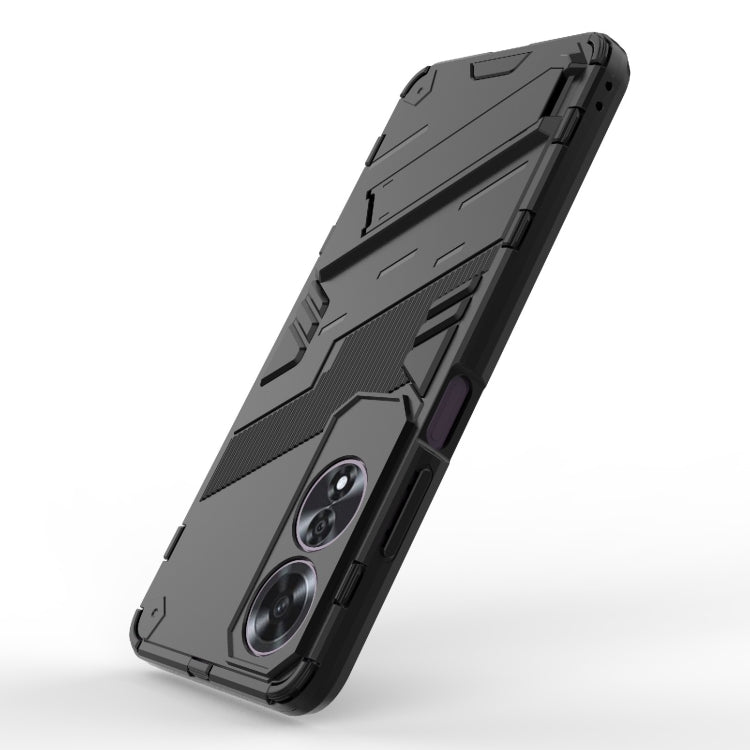 For OPPO A60 4G Global Punk Armor 2 in 1 PC + TPU Phone Case with Holder