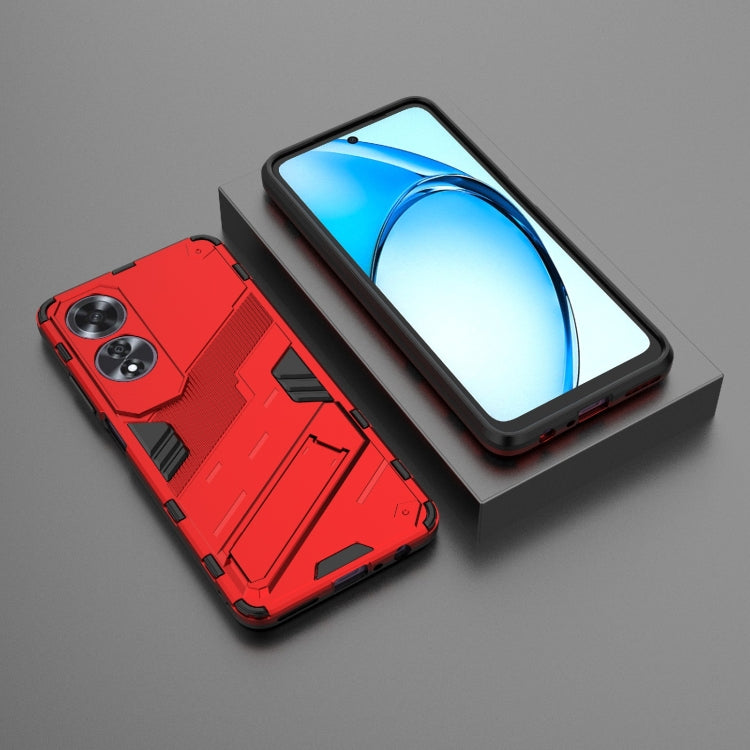 For OPPO A60 4G Global Punk Armor 2 in 1 PC + TPU Phone Case with Holder