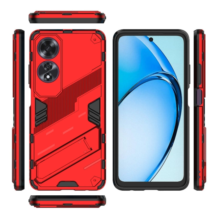 For OPPO A60 4G Global Punk Armor 2 in 1 PC + TPU Phone Case with Holder