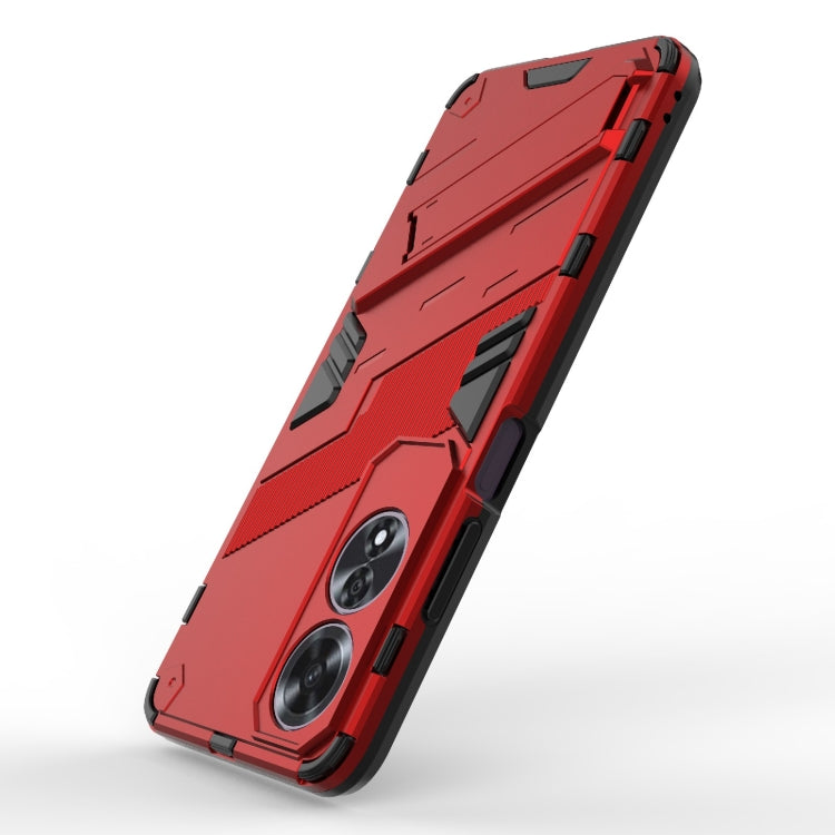 For OPPO A60 4G Global Punk Armor 2 in 1 PC + TPU Phone Case with Holder