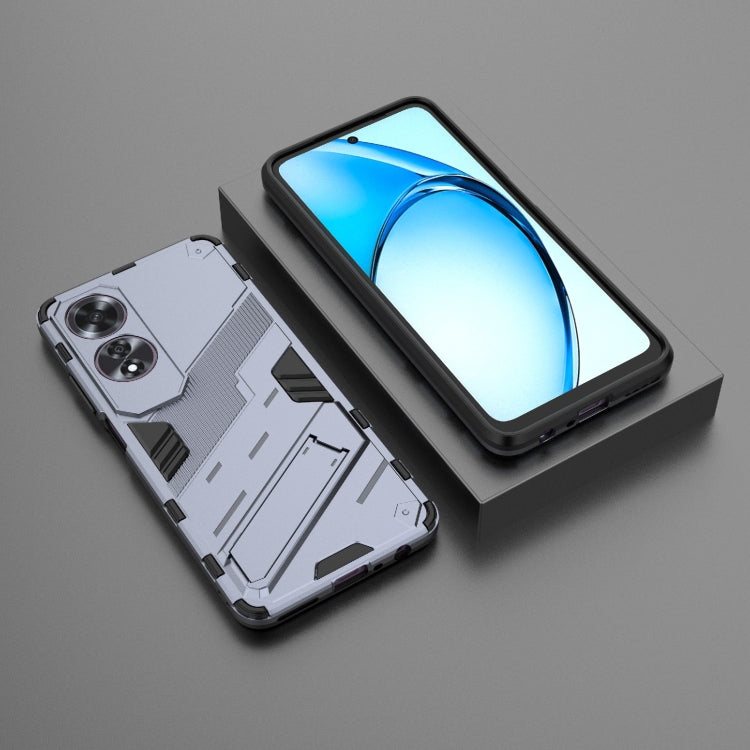 For OPPO A60 4G Global Punk Armor 2 in 1 PC + TPU Phone Case with Holder