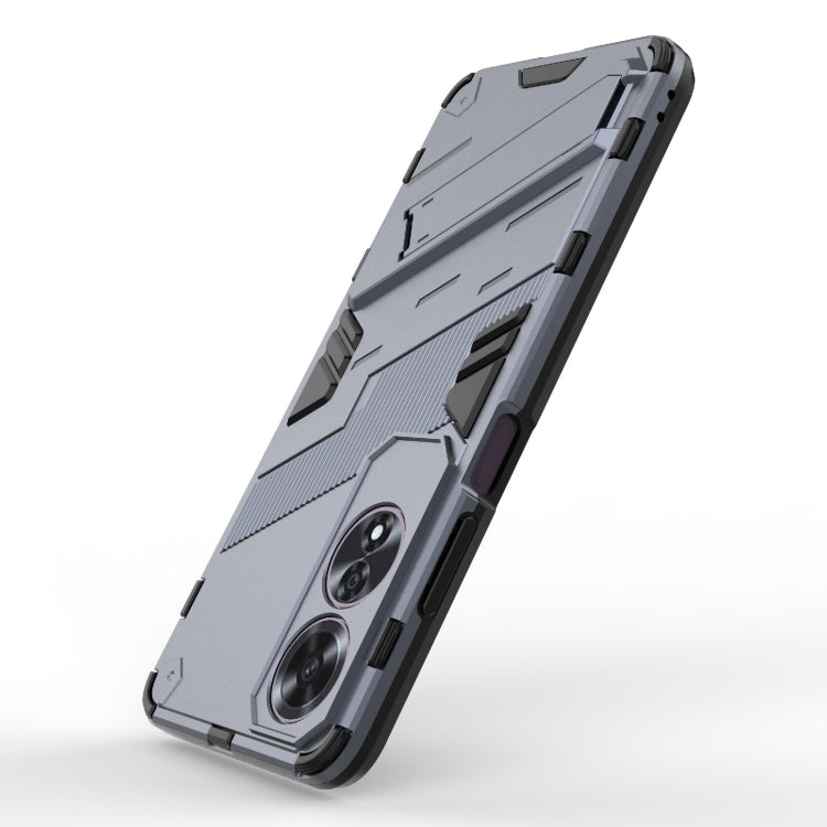 For OPPO A60 4G Global Punk Armor 2 in 1 PC + TPU Phone Case with Holder