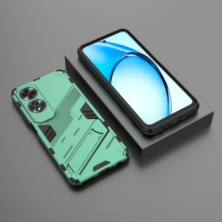 For OPPO A60 4G Global Punk Armor 2 in 1 PC + TPU Phone Case with Holder