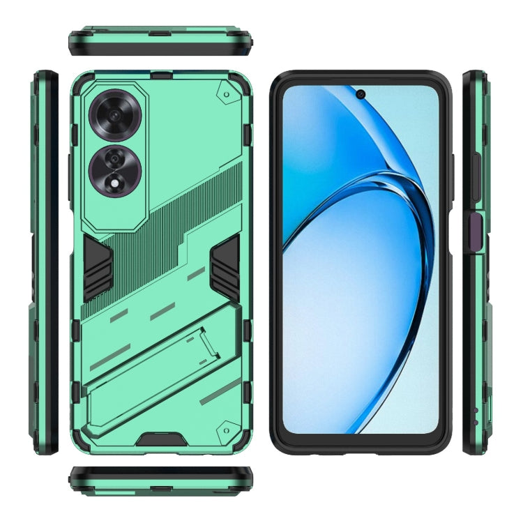 For OPPO A60 4G Global Punk Armor 2 in 1 PC + TPU Phone Case with Holder
