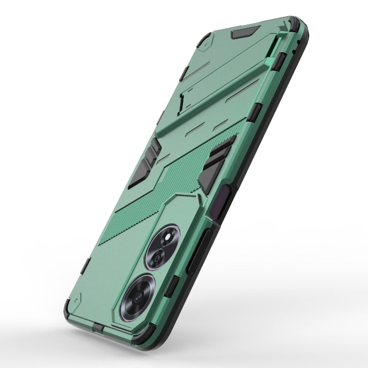 For OPPO A60 4G Global Punk Armor 2 in 1 PC + TPU Phone Case with Holder