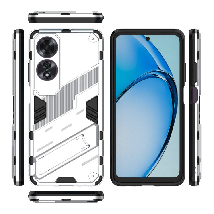 For OPPO A60 4G Global Punk Armor 2 in 1 PC + TPU Phone Case with Holder