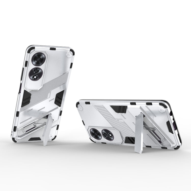 For OPPO A60 4G Global Punk Armor 2 in 1 PC + TPU Phone Case with Holder