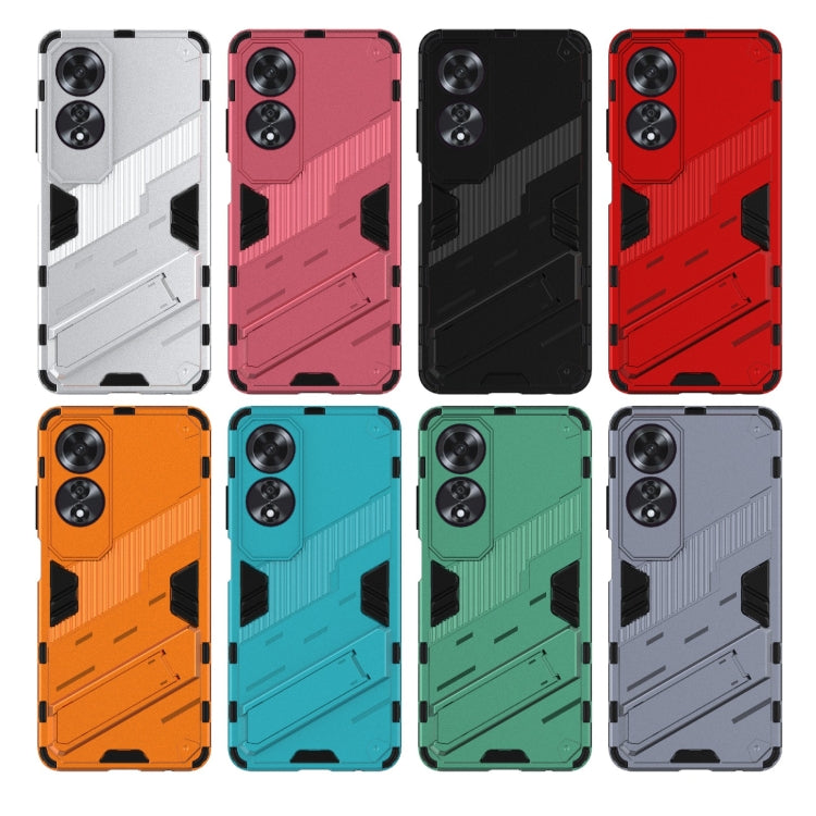 For OPPO A60 4G Global Punk Armor 2 in 1 PC + TPU Phone Case with Holder