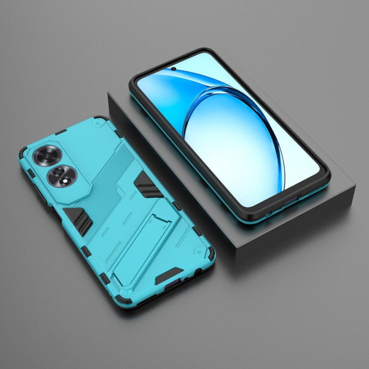 For OPPO A60 4G Global Punk Armor 2 in 1 PC + TPU Phone Case with Holder