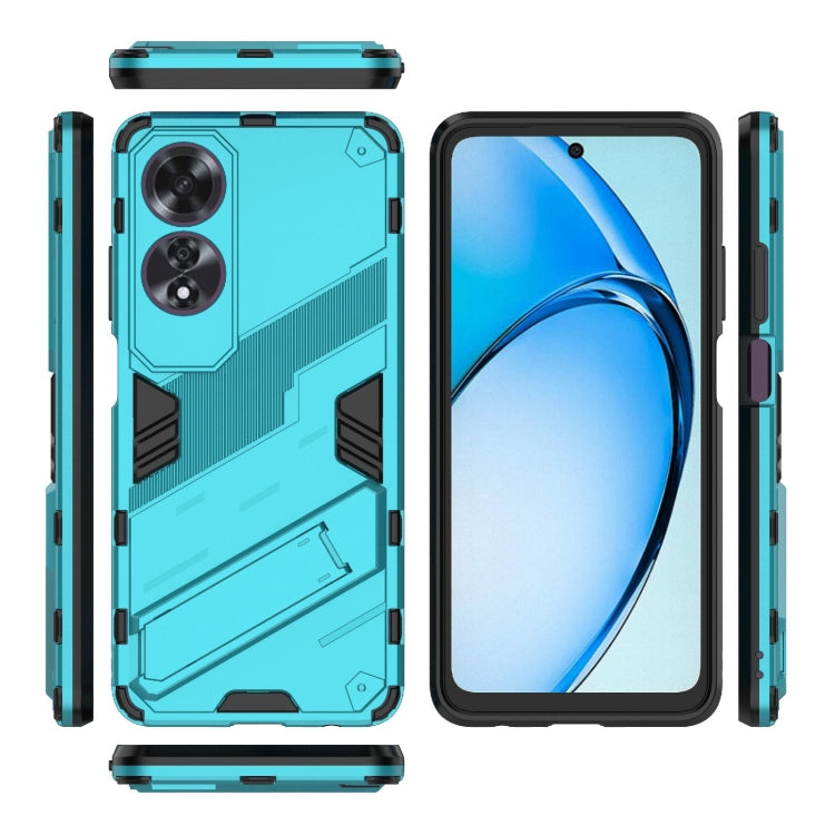 For OPPO A60 4G Global Punk Armor 2 in 1 PC + TPU Phone Case with Holder