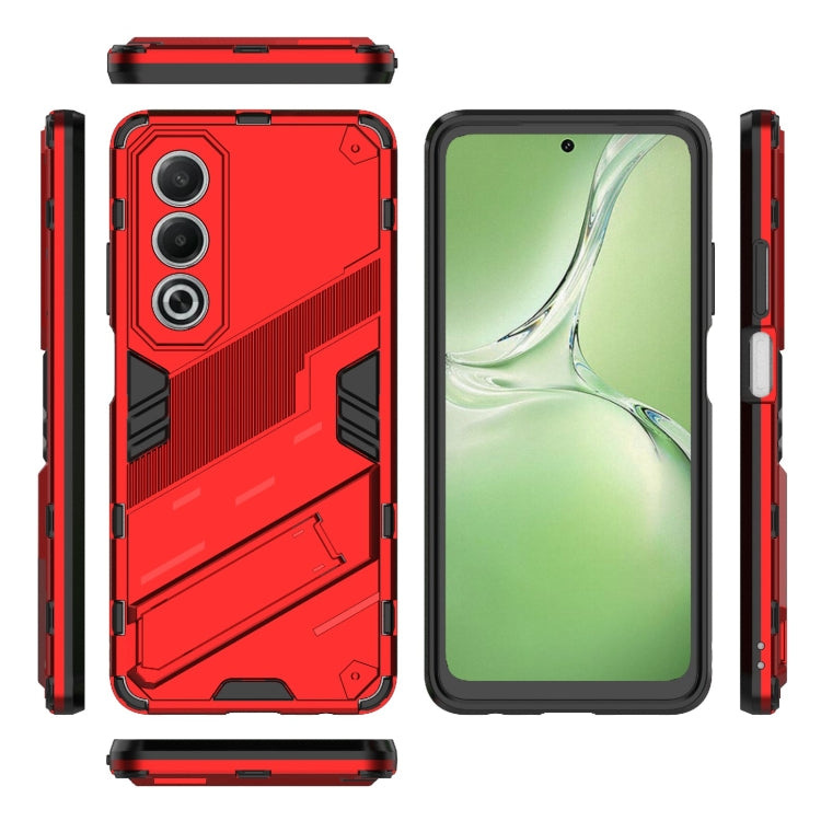 For OPPO K12x 5G Global Punk Armor 2 in 1 PC + TPU Phone Case with Holder