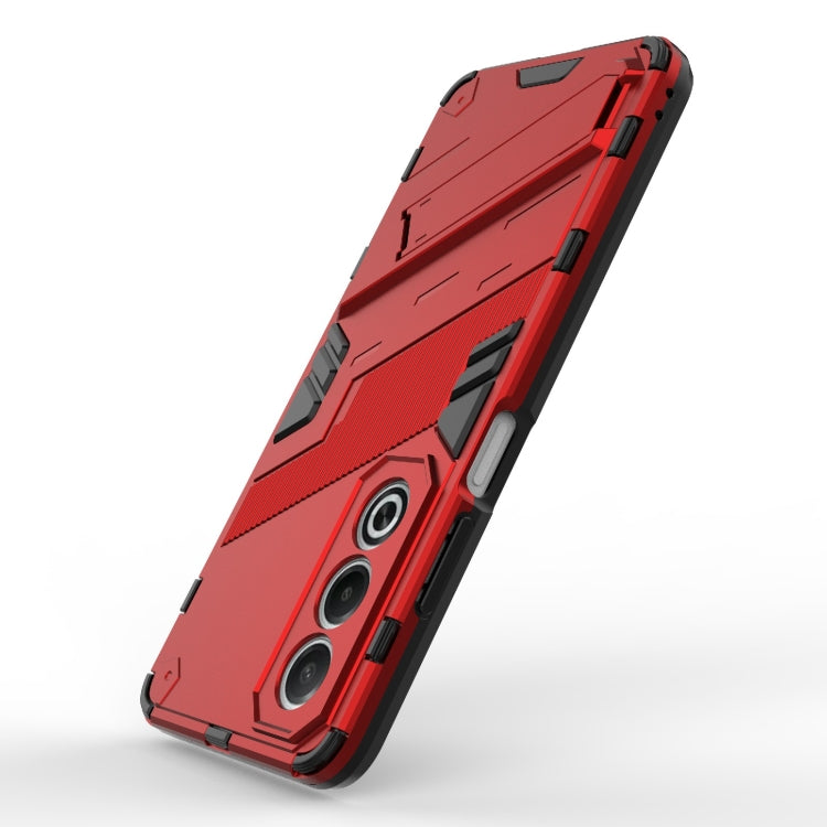 For OPPO K12x 5G Global Punk Armor 2 in 1 PC + TPU Phone Case with Holder