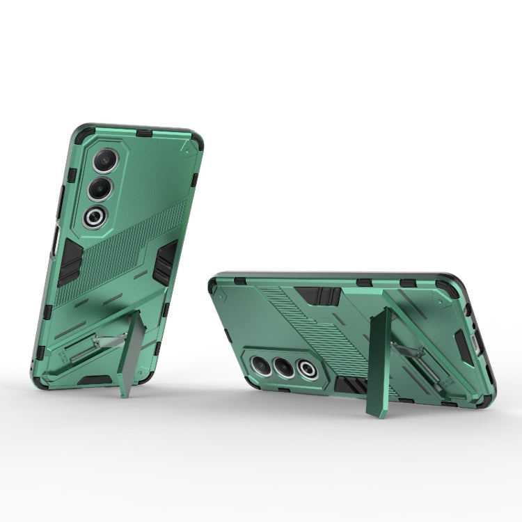 For OPPO K12x 5G Global Punk Armor 2 in 1 PC + TPU Phone Case with Holder