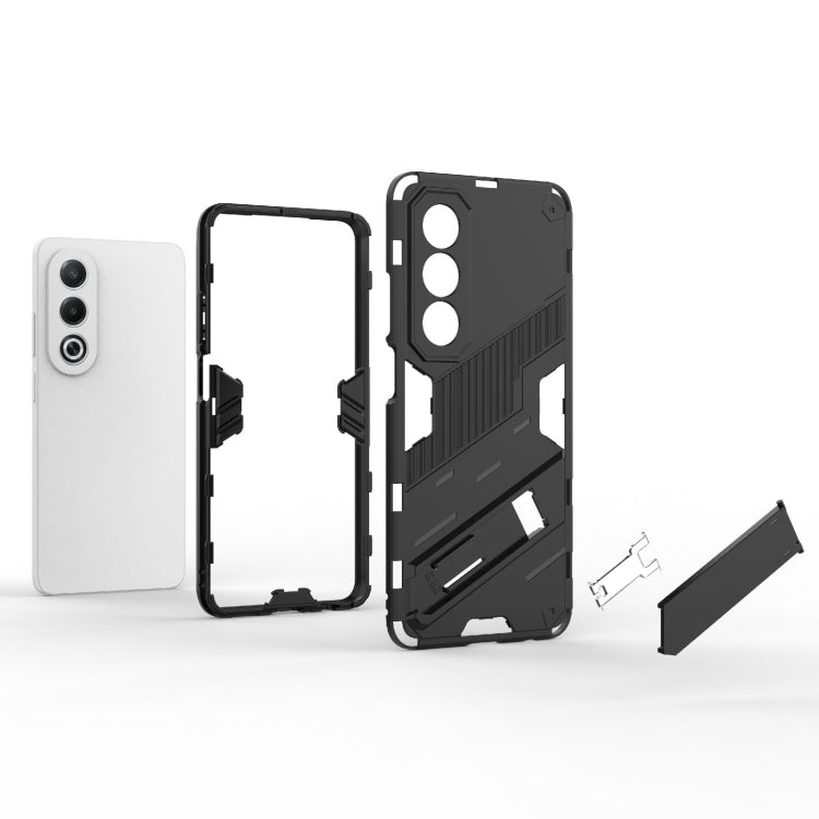 For OPPO K12x 5G Global Punk Armor 2 in 1 PC + TPU Phone Case with Holder