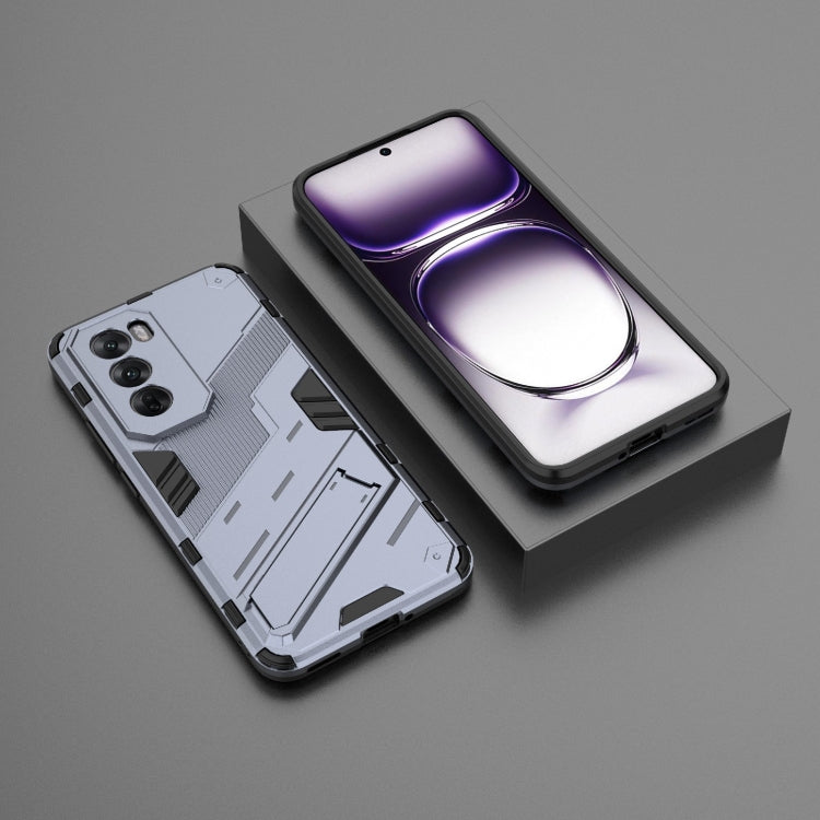 For OPPO Reno12 Global Punk Armor 2 in 1 PC + TPU Phone Case with Holder