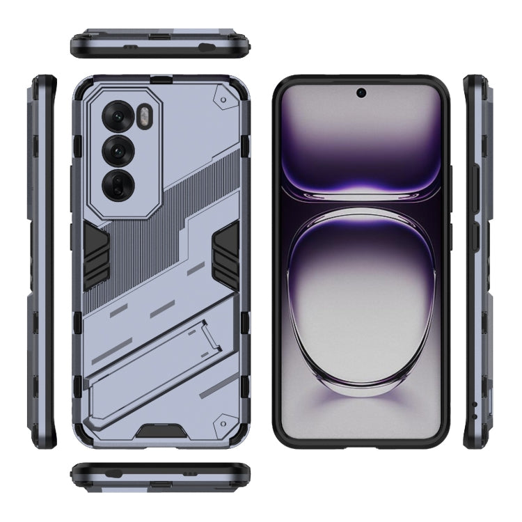For OPPO Reno12 Global Punk Armor 2 in 1 PC + TPU Phone Case with Holder