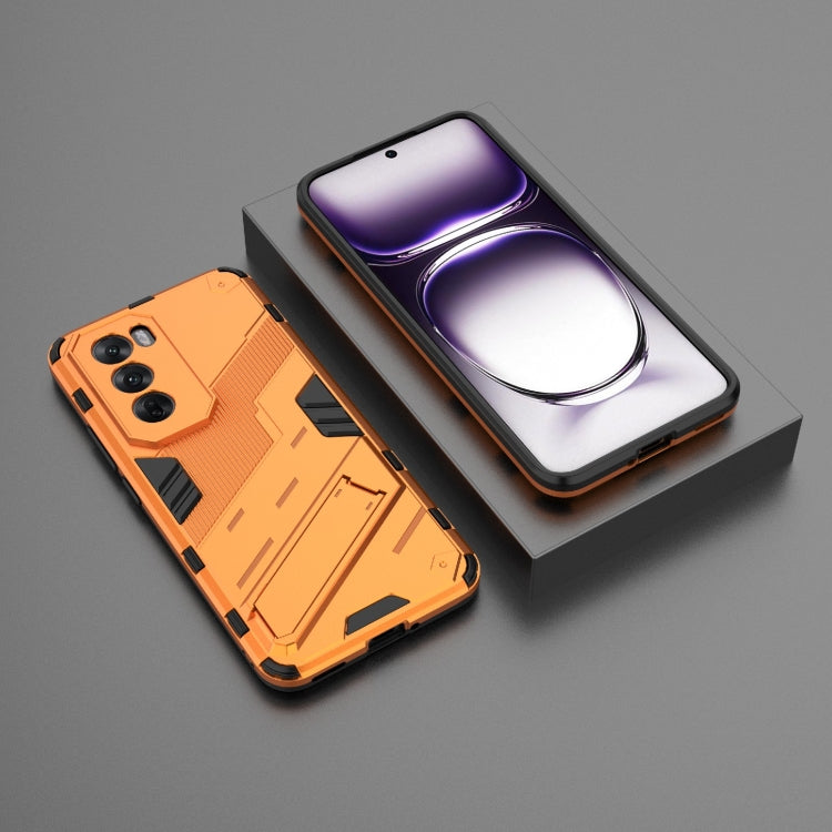 For OPPO Reno12 Global Punk Armor 2 in 1 PC + TPU Phone Case with Holder