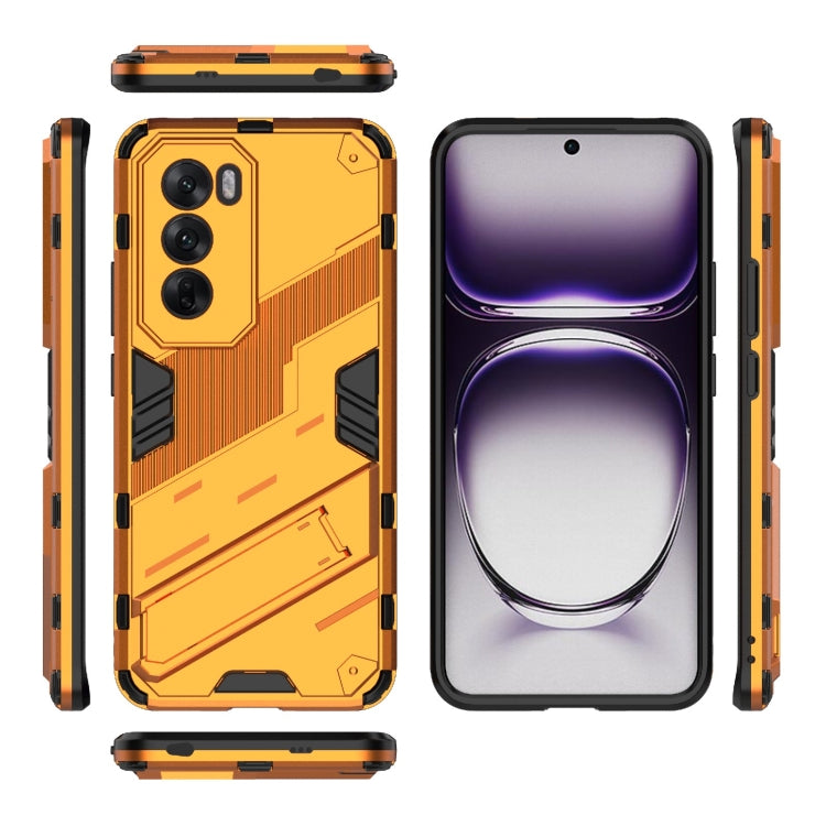 For OPPO Reno12 Global Punk Armor 2 in 1 PC + TPU Phone Case with Holder