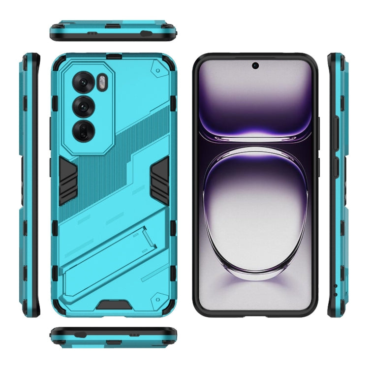 For OPPO Reno12 Global Punk Armor 2 in 1 PC + TPU Phone Case with Holder