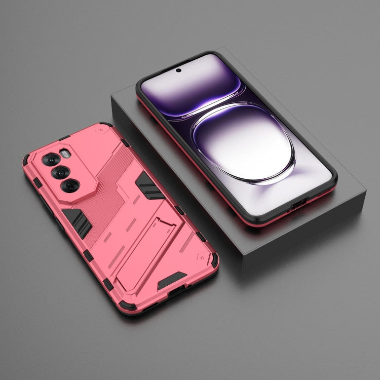 For OPPO Reno12 Global Punk Armor 2 in 1 PC + TPU Phone Case with Holder