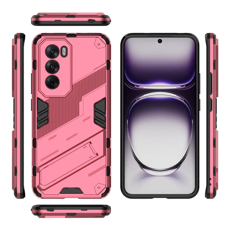 For OPPO Reno12 Global Punk Armor 2 in 1 PC + TPU Phone Case with Holder