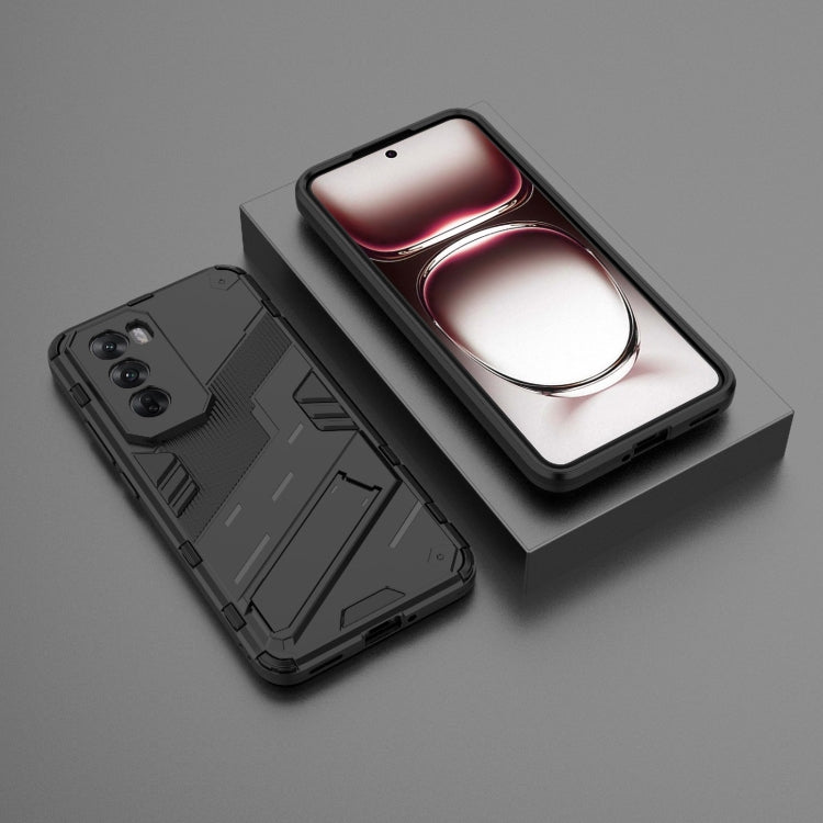For OPPO Reno12 Pro Global Punk Armor 2 in 1 PC + TPU Phone Case with Holder