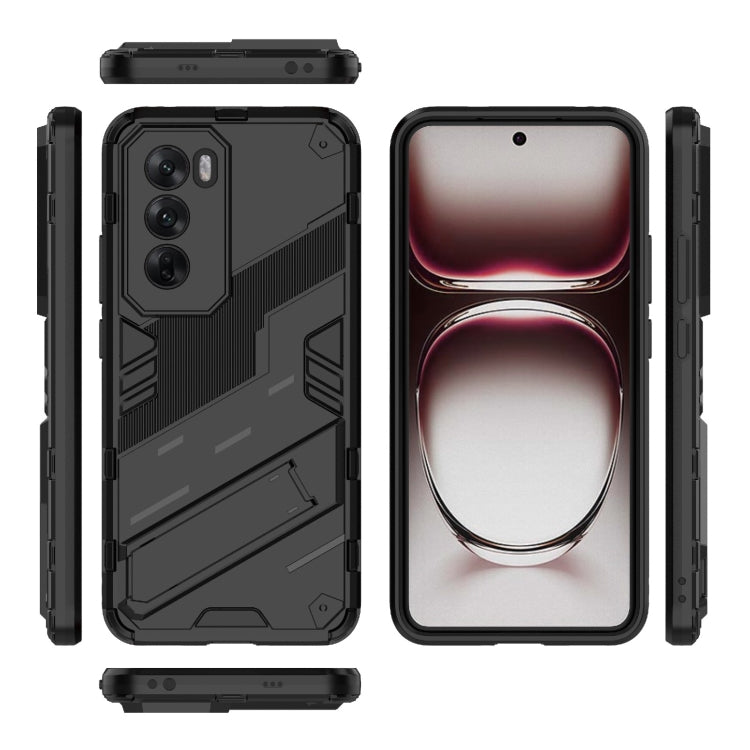 For OPPO Reno12 Pro Global Punk Armor 2 in 1 PC + TPU Phone Case with Holder