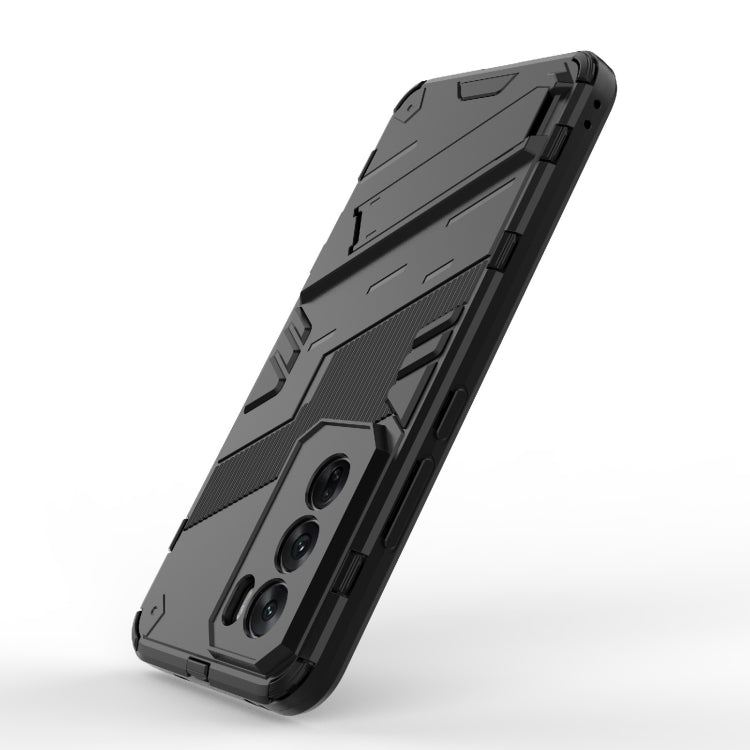 For OPPO Reno12 Pro Global Punk Armor 2 in 1 PC + TPU Phone Case with Holder