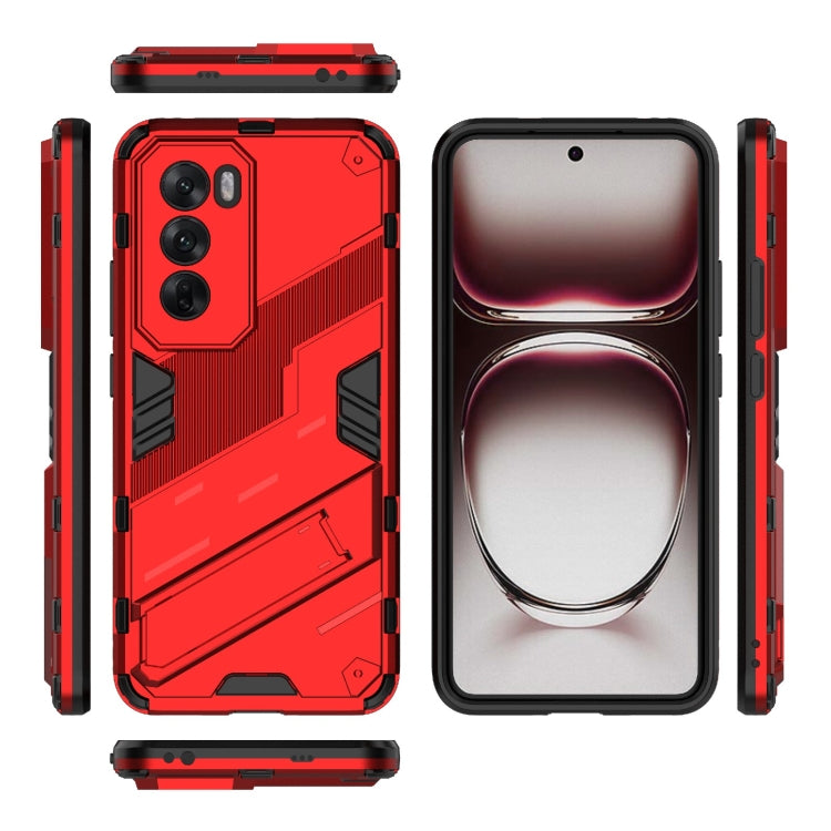 For OPPO Reno12 Pro Global Punk Armor 2 in 1 PC + TPU Phone Case with Holder